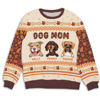 Best Dog Mom 1- Personalized Custom All-Over-Print Sweatshirt