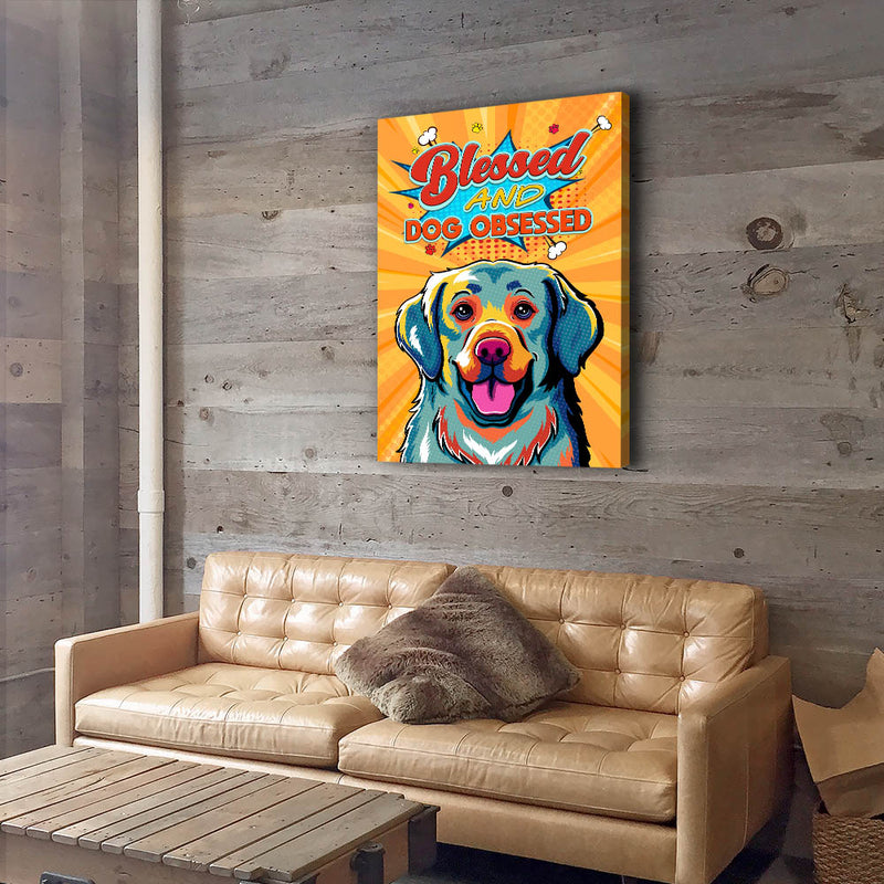Blessed And Dog Obsessed 2 - Canvas Print