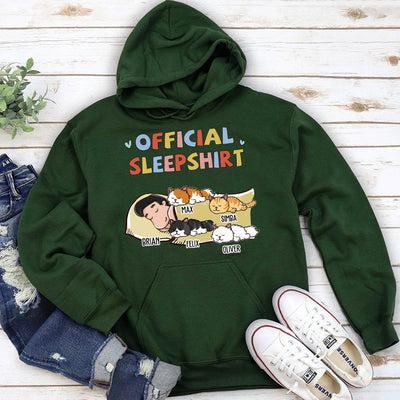 Sleeping Cat Sleepshirt - Personalized Custom Hoodie