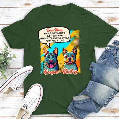 Pop Art The Best Mom - Personalized Custom Unisex T-shirt