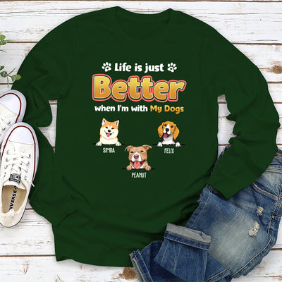 No Best Only Better - Personalized Custom Long Sleeve T-shirt