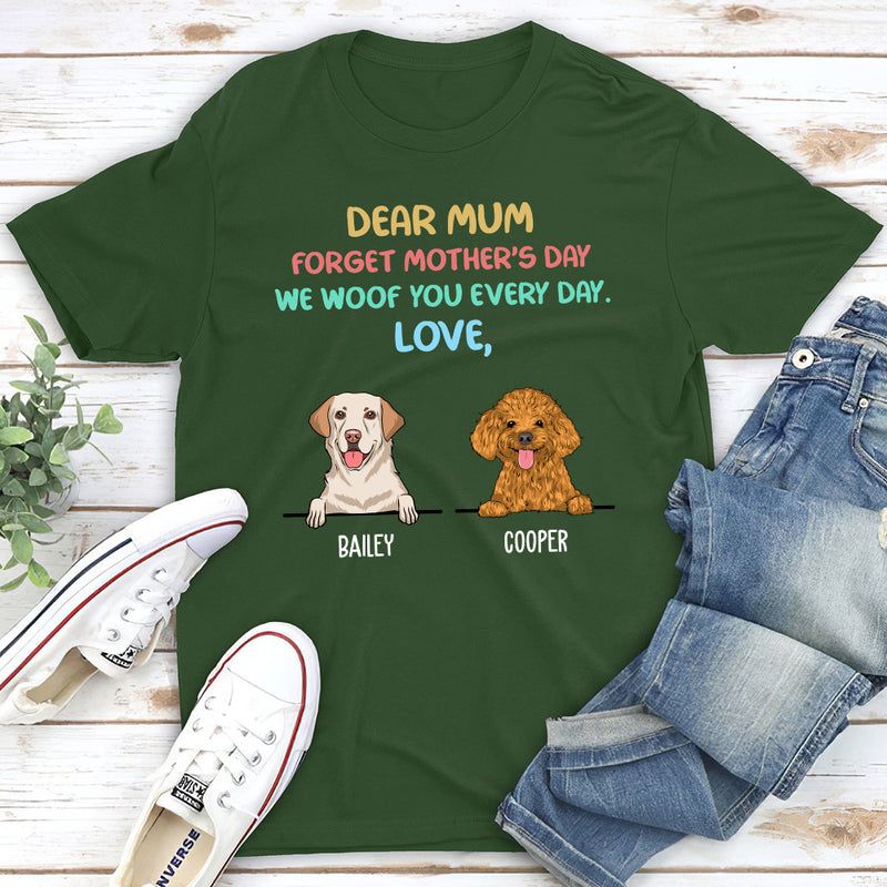 Woof You Colorful - Personalized Custom Unisex T-shirt