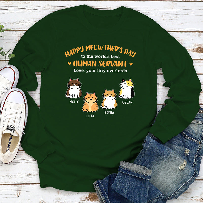 Happy Meowthers Day - Personalized Custom Long Sleeve T-shirt