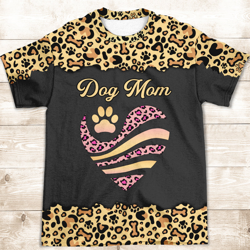 Dom Mom Leopard Wave Line - All-over-print T-shirt