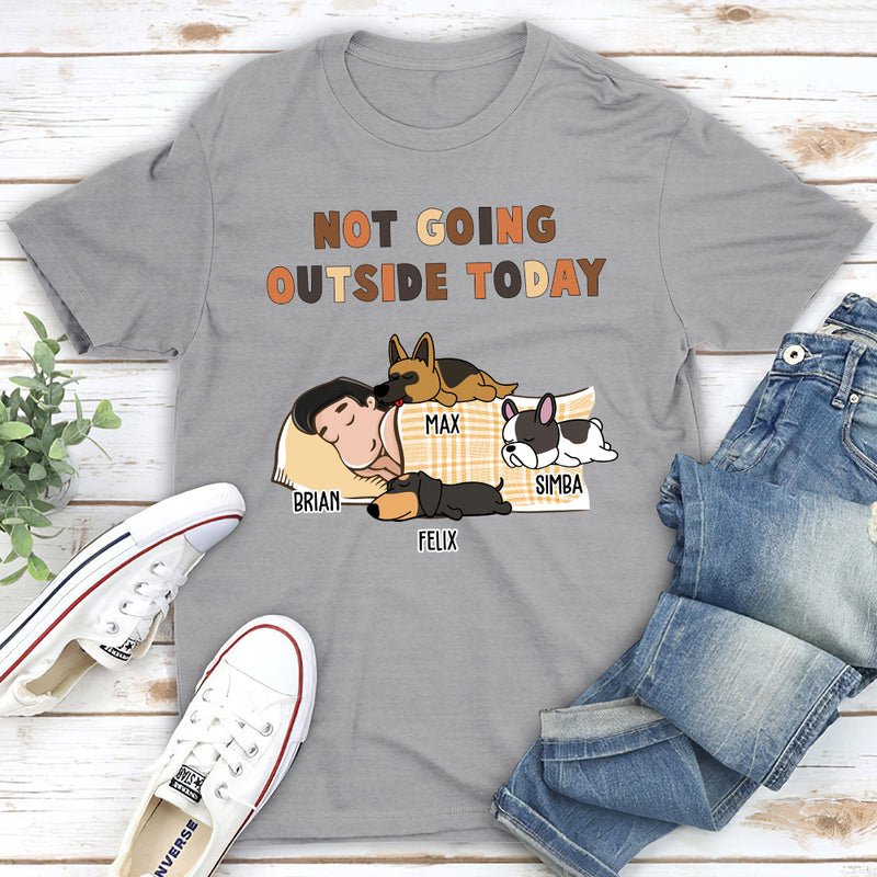 Not Going Outside - Personalized Custom Unisex T-shirt