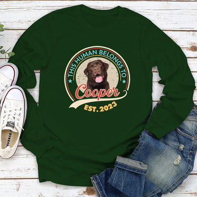 Human Belongs Photo - Personalized Custom Long Sleeve T-shirt