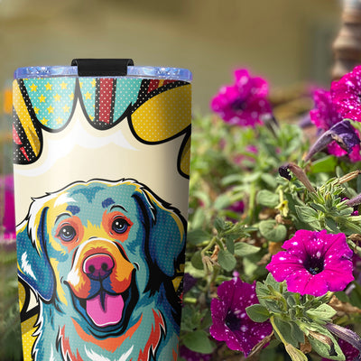 Golden Retriever Pop Art 1 - Tumbler