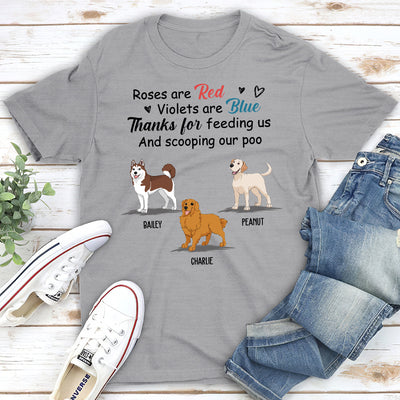 Thanks For Feeding Me - Personalized Custom Premium T-shirt