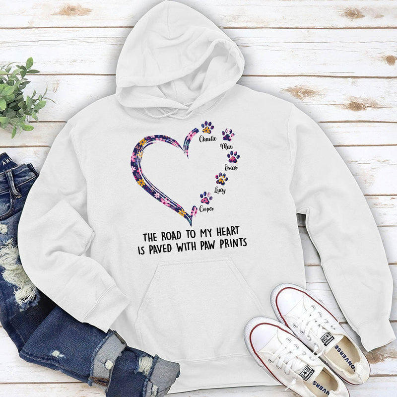 Road To Heart Pattern – Personalized Custom Hoodie