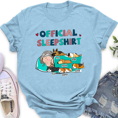 Sleeping Pet Sleepshirt - Personalized Custom Women's T-shirt