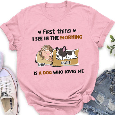 Morning First Thing - Personalized Custom Women's T-shirt