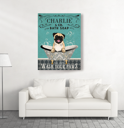 Bath Soap Company - Personalized Custom Canvas - Gifts For Dog Lovers