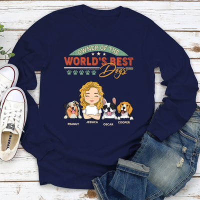 World’s Best Dog - Personalized Custom Long Sleeve T-shirt