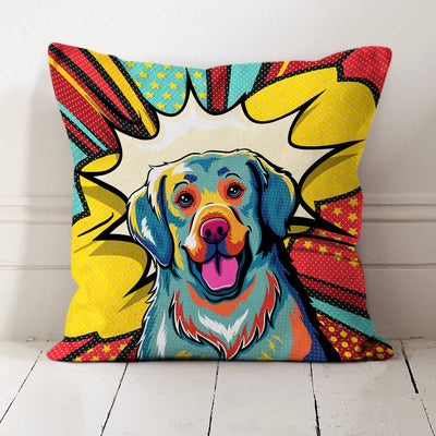 Golden Retriever Pop Art - Throw Pillow