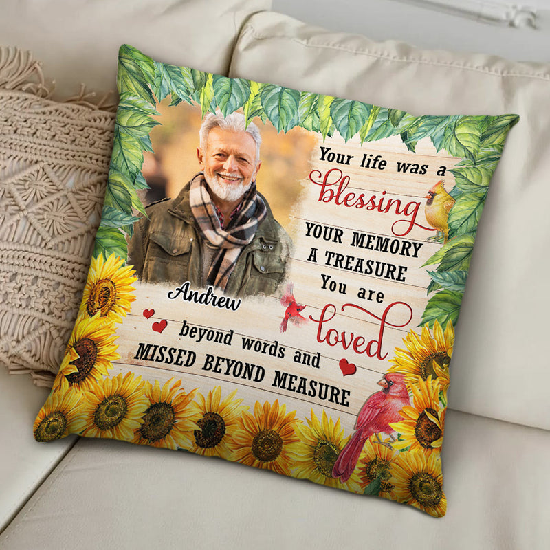 Your Memory A Treasure - Personalized Custom Throw Pillow
