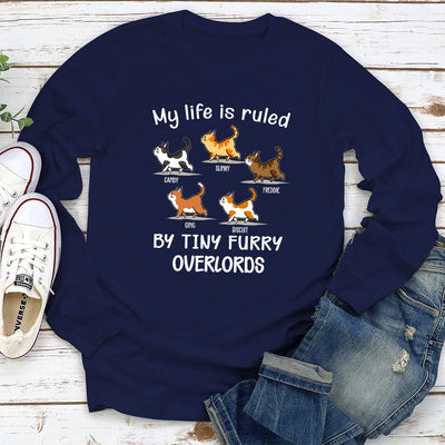 My Life Is Ruled By Cats - Personalized Custom Long Sleeve T-shirt