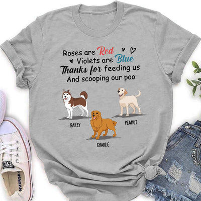 Thanks For Feeding Me - Personalized Custom Women's T-shirt