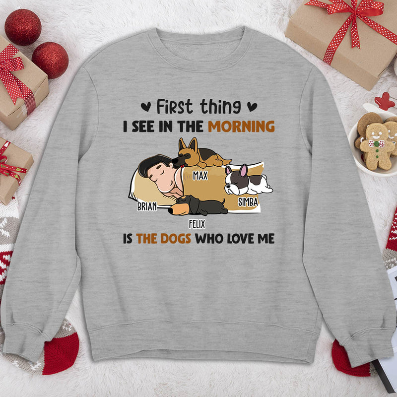 Morning First Thing - Personalized Custom Sweatshirt