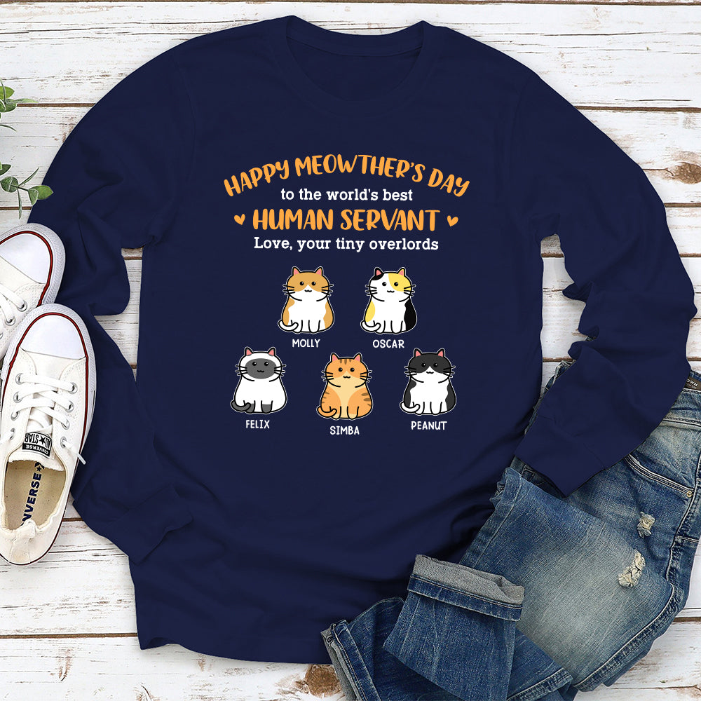 Happy Meowthers Day - Personalized Custom Long Sleeve T-shirt
