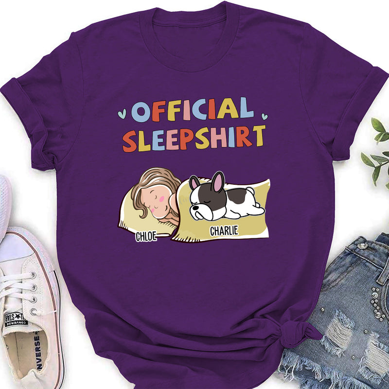 Sleeping Dog Sleepshirt Version 2 - Personalized Custom Women&