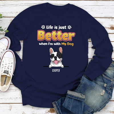 No Best Only Better - Personalized Custom Long Sleeve T-shirt