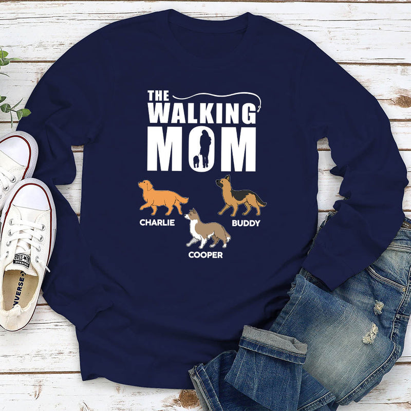 Walking The Dog - Personalized Custom Long Sleeve T-shirt