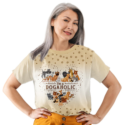Dogaholic T-Shirt  - All-over-print T-shirt
