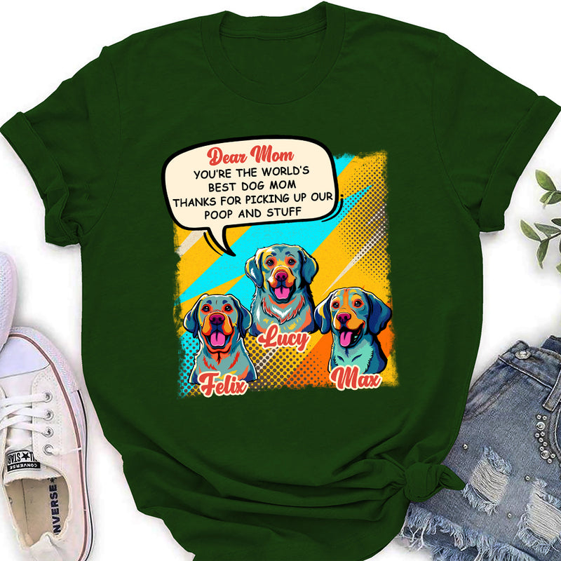 Pop Art The Best Mom - Personalized Custom Women&