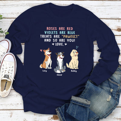 Treats Are Pawfect - Personalized Custom Long Sleeve T-shirt