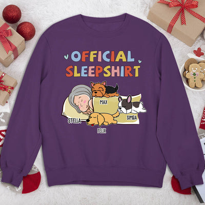 Sleeping Dog Sleepshirt Version 2 - Personalized Custom Sweatshirt