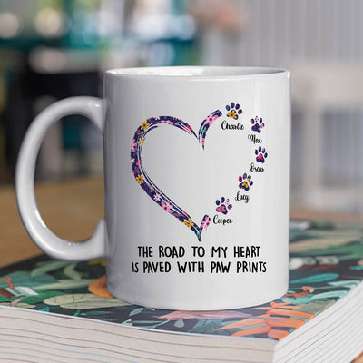 Road To Heart Pattern - Personalized Custom Coffee Mug