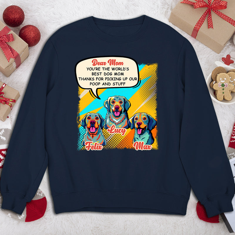 Pop Art The Best Mom - Personalized Custom Sweatshirt