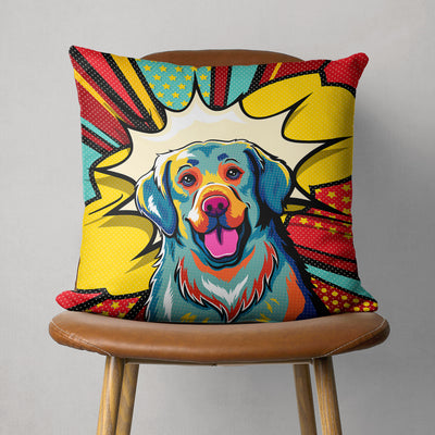 Golden Retriever Pop Art - Throw Pillow