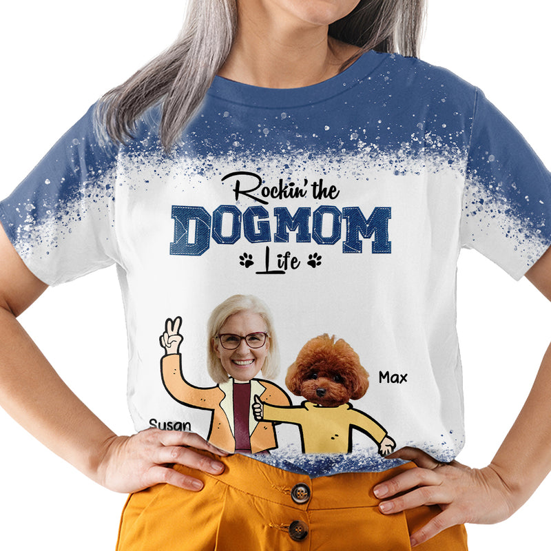 Rocking Mom Life - Personalized Custom Photo All-over-print T-shirt