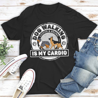 Cardio With Dog - Personalized Custom Unisex T-shirt