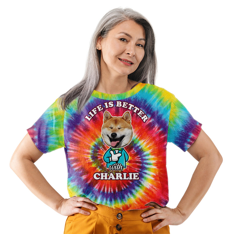 Life Is Better Colorful - Personalized Custom Photo All-over-print T-shirt