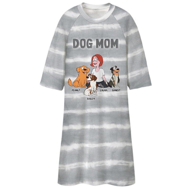 Dog Mom 2 - Personalized Custom 3/4 Sleeve Dress