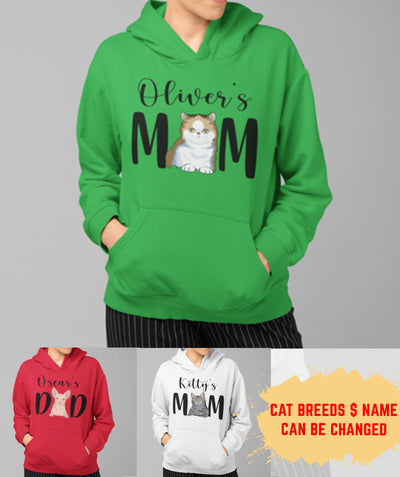 Cat Mom/Dad - Personalized Custom Unisex Hoodie