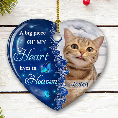 The Hardest Goodbye - Personalized Custom Heart Ceramic Christmas Ornament