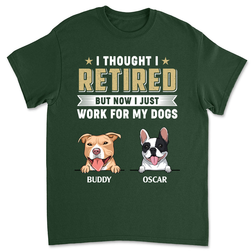 I Thought I Retired - Personalized Custom Unisex T-shirt