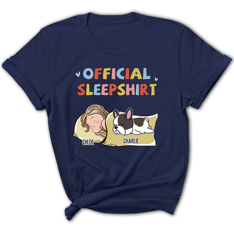 Sleeping Dog Sleepshirt Version 2 - Personalized Custom Women&