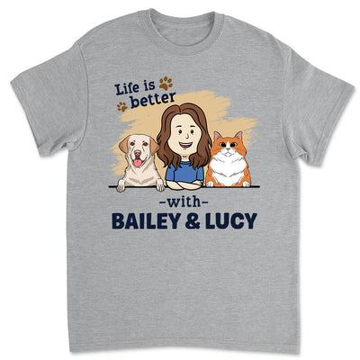 With Pet - Personalized Custom Premium T-shirt