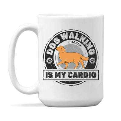 Cardio With Dog - Personalized Custom Coffee Mug