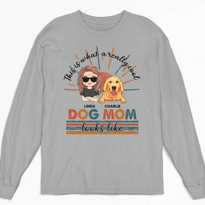 Cool Dog Mom/Dad - Personalized Custom Long Sleeve T-shirt