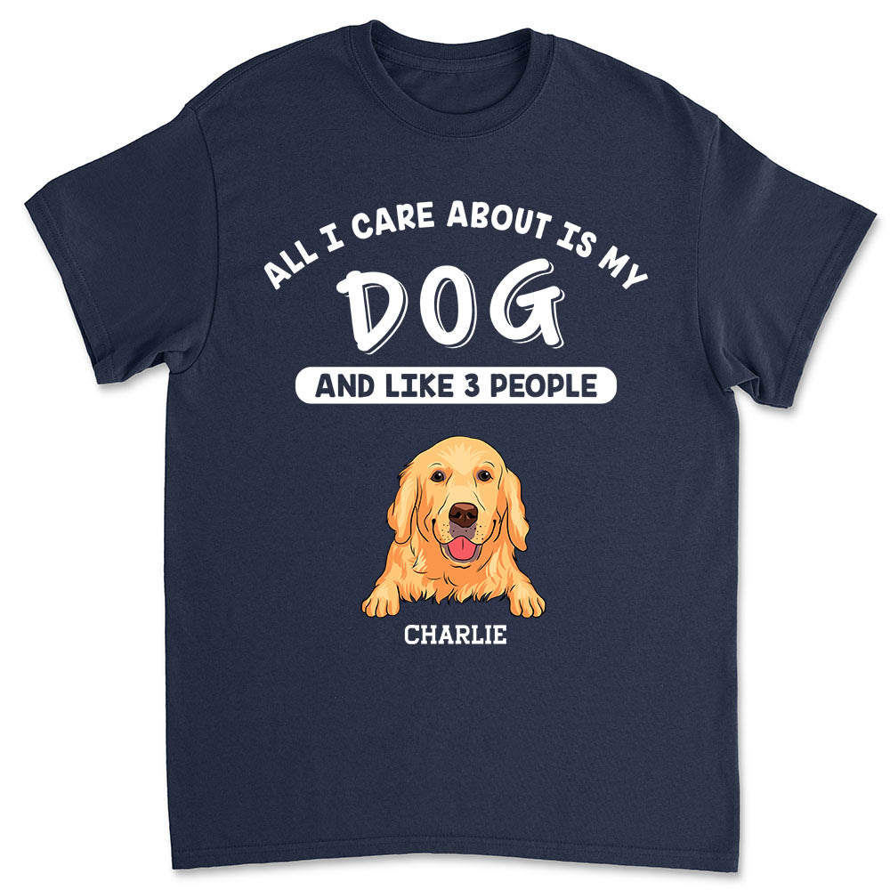 Dog And 3 People - Personalized Custom Unisex T-shirt – PAWSIONATE