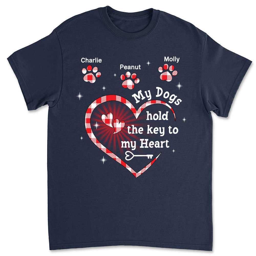 Discover My Dog Holds The Key - Personalized Custom Unisex T-shirt