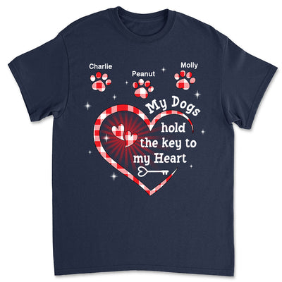 My Dog Holds The Key - Personalized Custom Unisex T-shirt