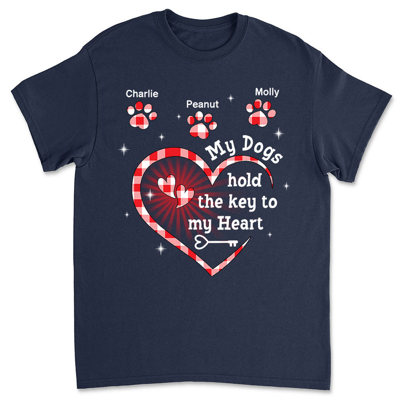 My Dog Holds The Key - Personalized Custom Unisex T-shirt