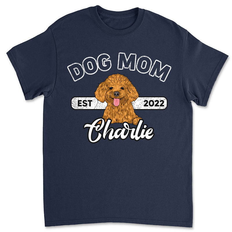 Dog Dad Mom Simple - Personalized Custom Unisex T-Shirt