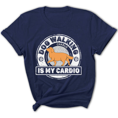 Cardio With Dog - Personalized Custom Women's T-shirt